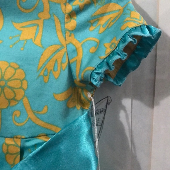 NWT Trish Skully Blue Damask dress Neiman Marcus - Picture 6 of 7